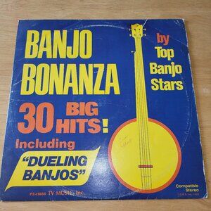 Banjo Bonanza 30 Big Hits LP Vinyl Record 1973 CBS P2-11888 Banjo Top Stars LP4